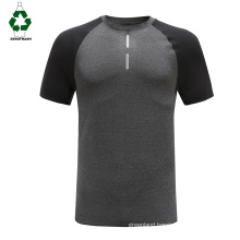 Men's Recyclable T-shirts Rpet round neck T-shirts recyclable gym t shirt basic recycle t shirt